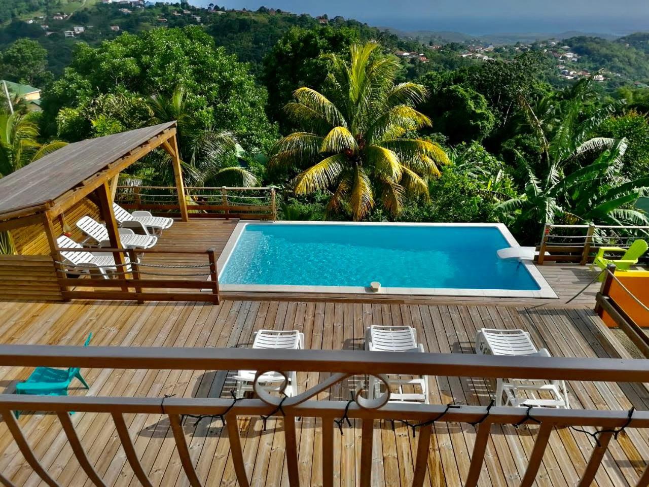 Villa CosaRoé Martinique Piscine et superbe vue mer Riviere-Salee Esterno foto
