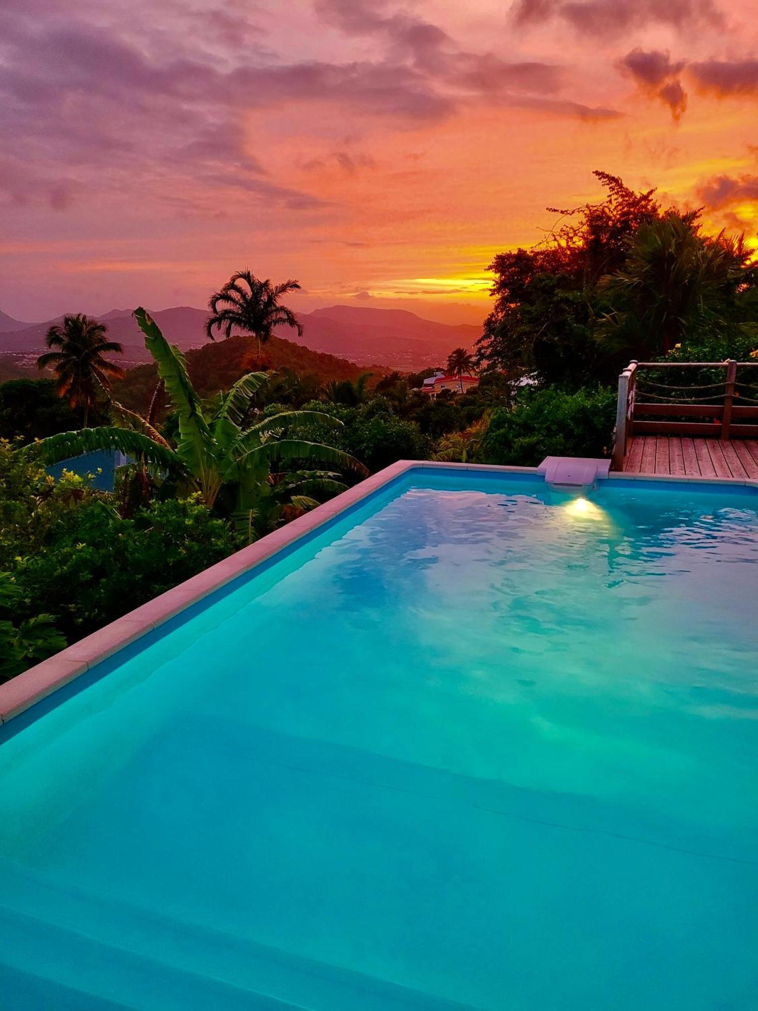 Villa CosaRoé Martinique Piscine et superbe vue mer Riviere-Salee Esterno foto