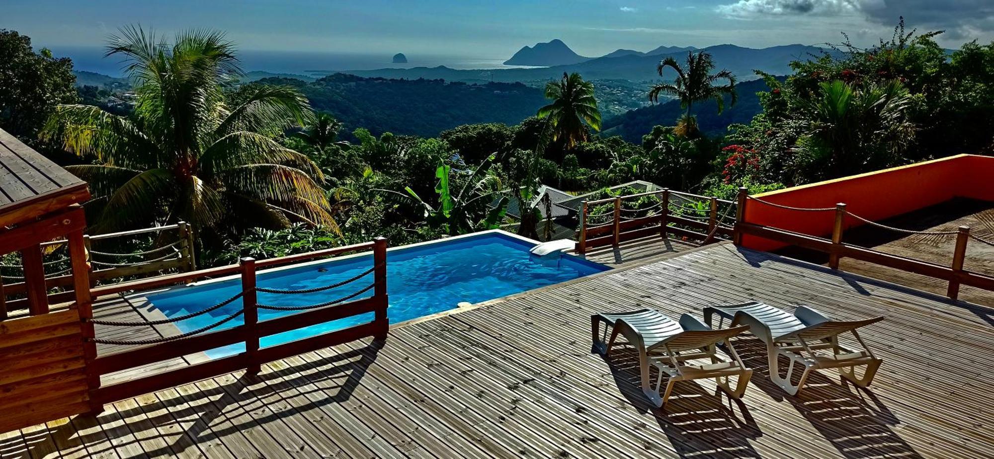 Villa CosaRoé Martinique Piscine et superbe vue mer Riviere-Salee Esterno foto