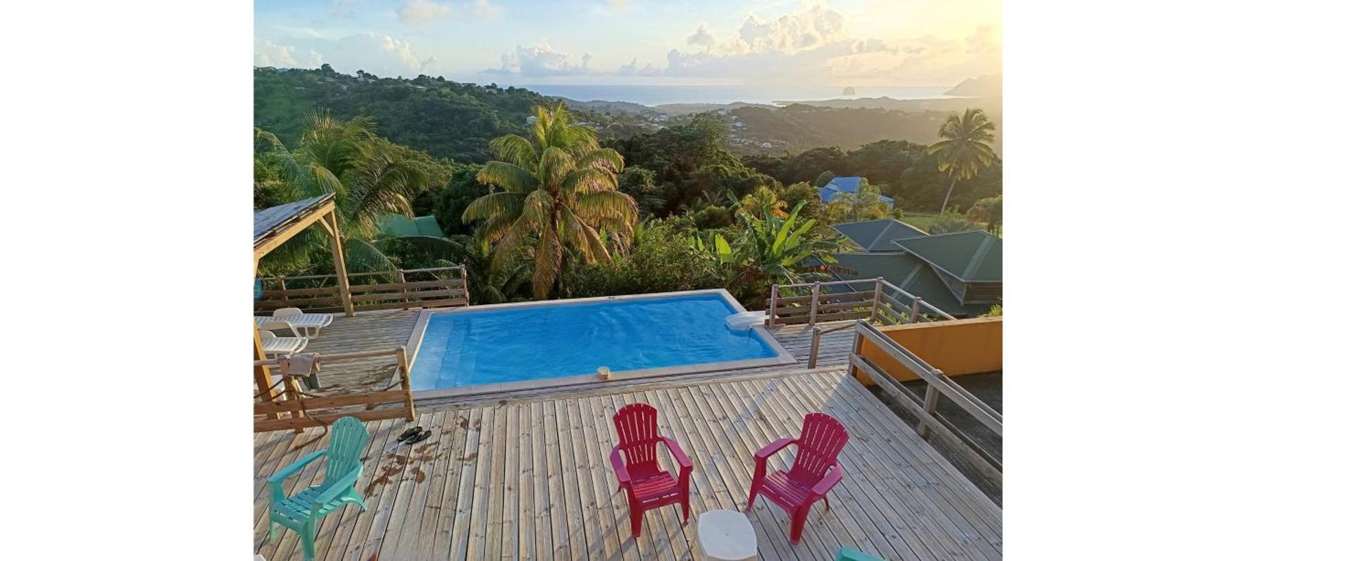 Villa CosaRoé Martinique Piscine et superbe vue mer Riviere-Salee Esterno foto