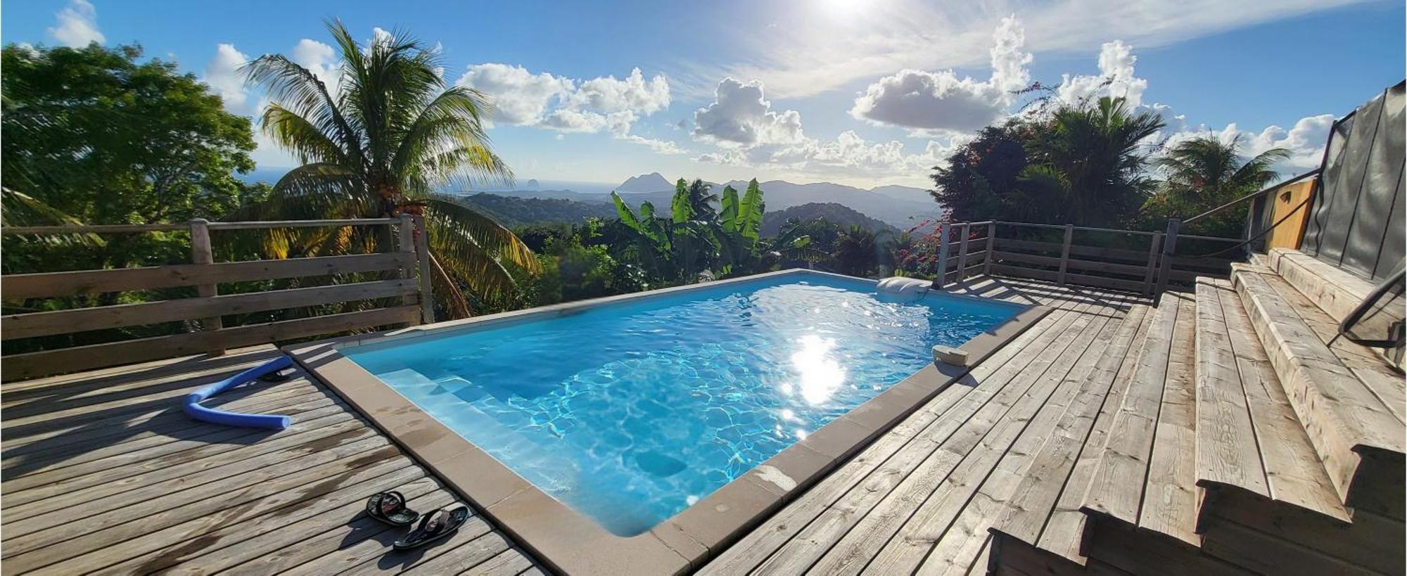 Villa CosaRoé Martinique Piscine et superbe vue mer Riviere-Salee Esterno foto