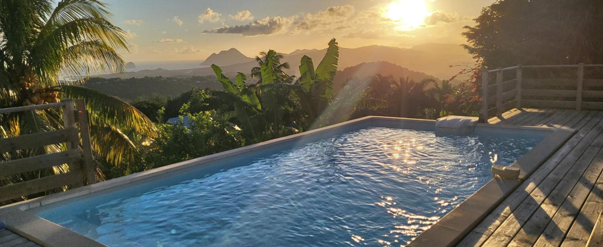 Villa CosaRoé Martinique Piscine et superbe vue mer Riviere-Salee Esterno foto