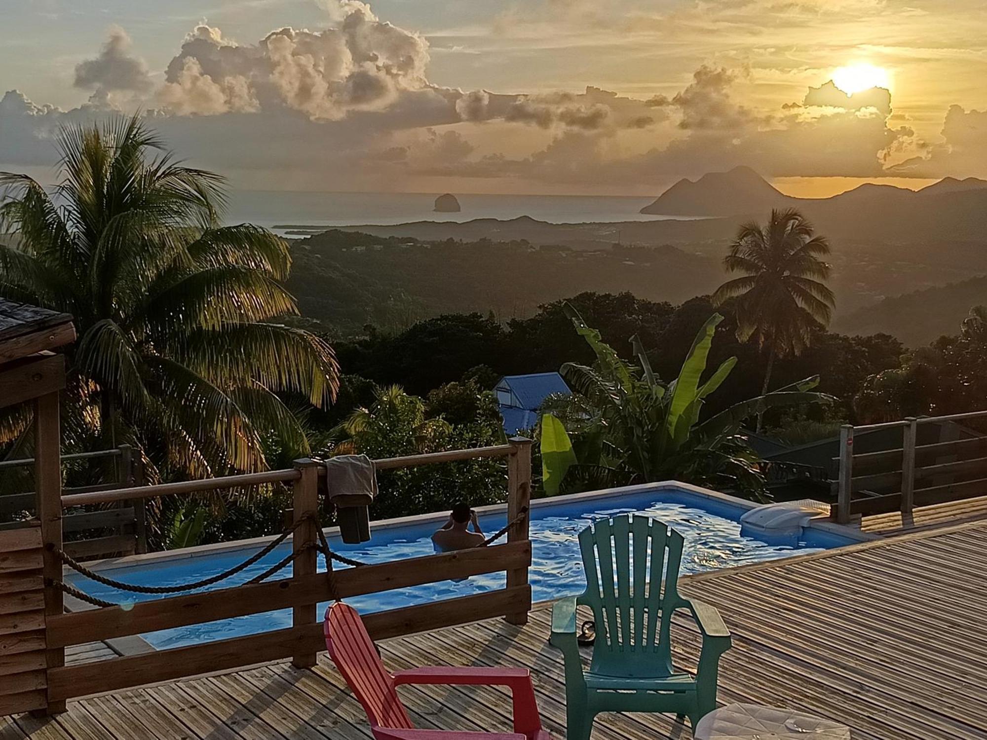 Villa CosaRoé Martinique Piscine et superbe vue mer Riviere-Salee Esterno foto